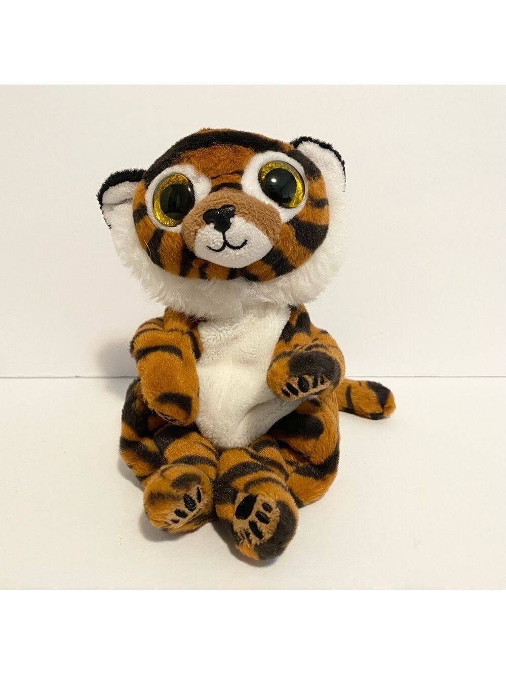 Ty Beanie Bellies Babies Clawdia Tiger Plush Beanbag Stuffed Animal Toy 8”
